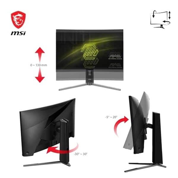 Découvrez notre test détaillé de l'écran gaming MSI MAG 27CQ6PF : écran incurvé 27 pouces avec dalle VA rapide et taux de rafraîchissement 180 Hz pour les gamers.
