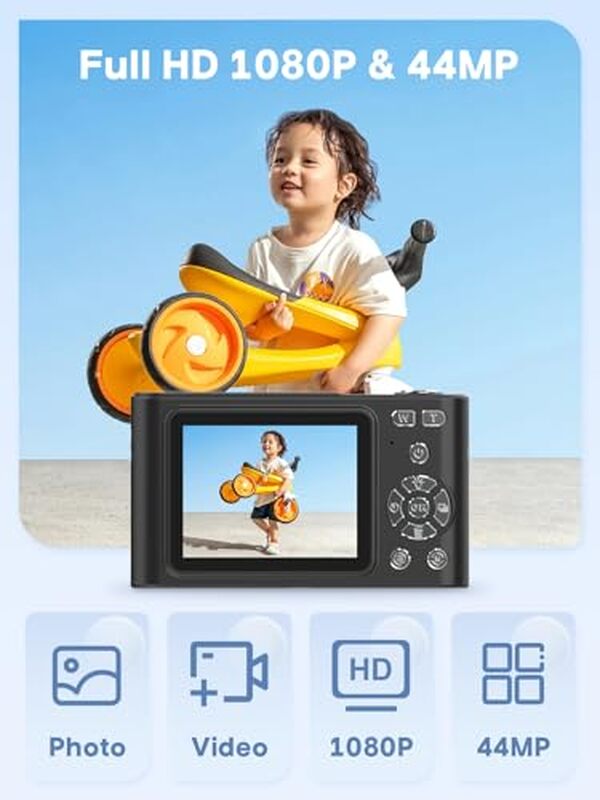 Découvrez notre test complet du FHD 1080p, l'appareil photo numérique idéal pour les enfants : qualité vidéo, durabilité et fonctionnalités adaptées aux jeunes photographes. 