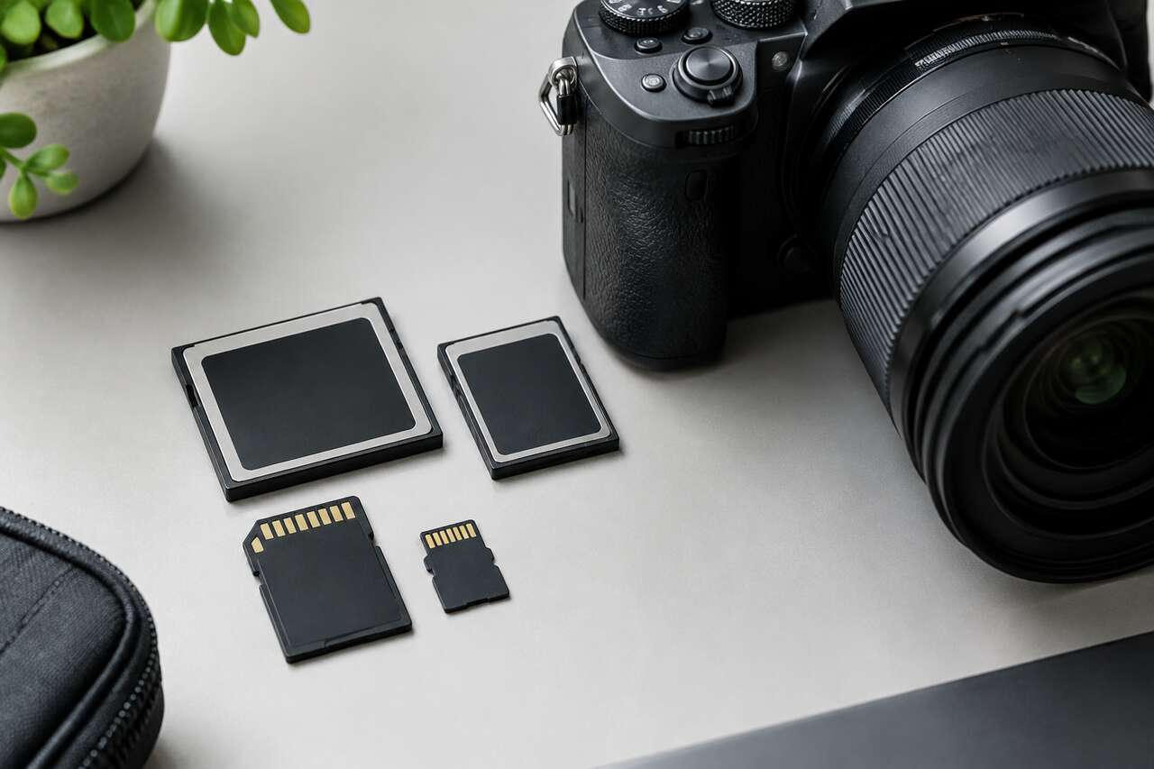 Formats de cartes m&eacute;moire: sd, micro sd, cfexpress et autres