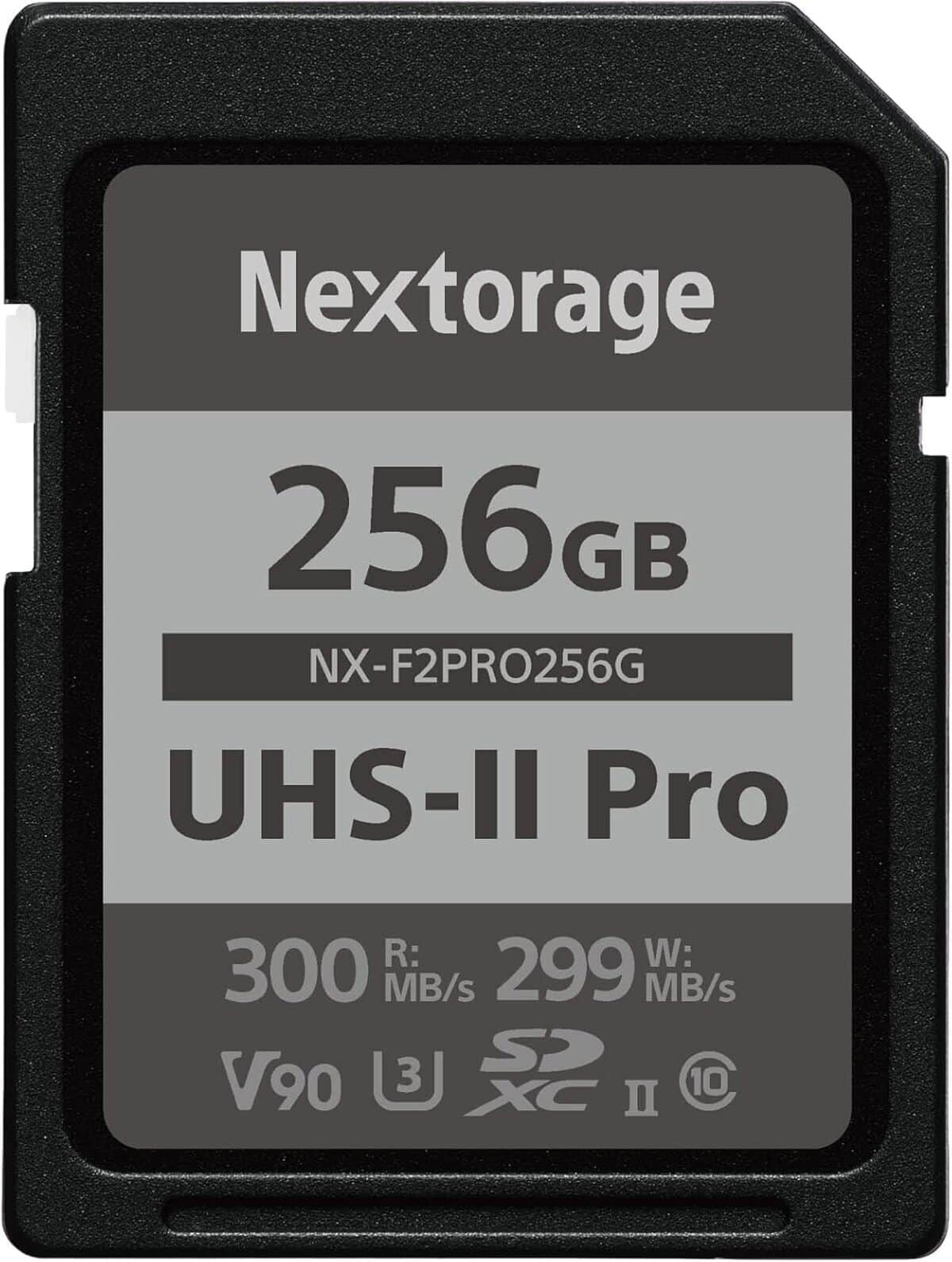 Test : carte sd Nextorage 256go F2pro Nx-F2pro256g