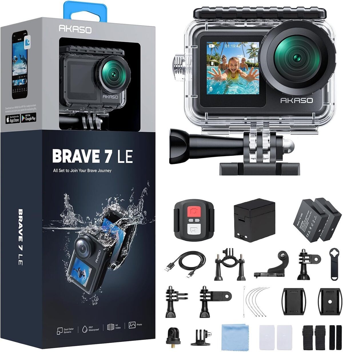 Test de la caméra Akaso Brave 7 LE : action cam 4K pour sports extrêmes