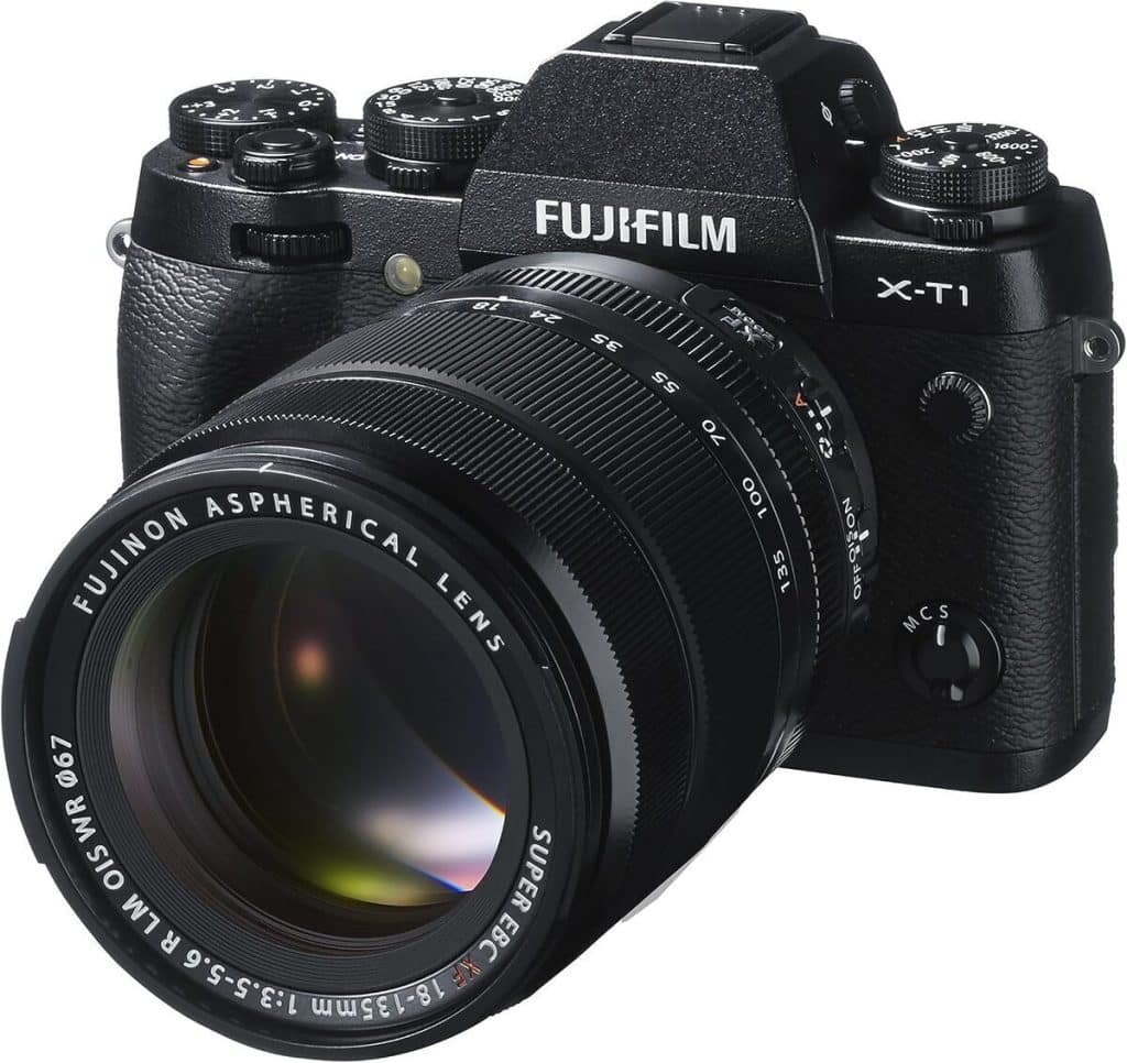 Test de l'appareil Fujifilm X-T1 noir : performance et polyvalence avec objectif XF18-135mm