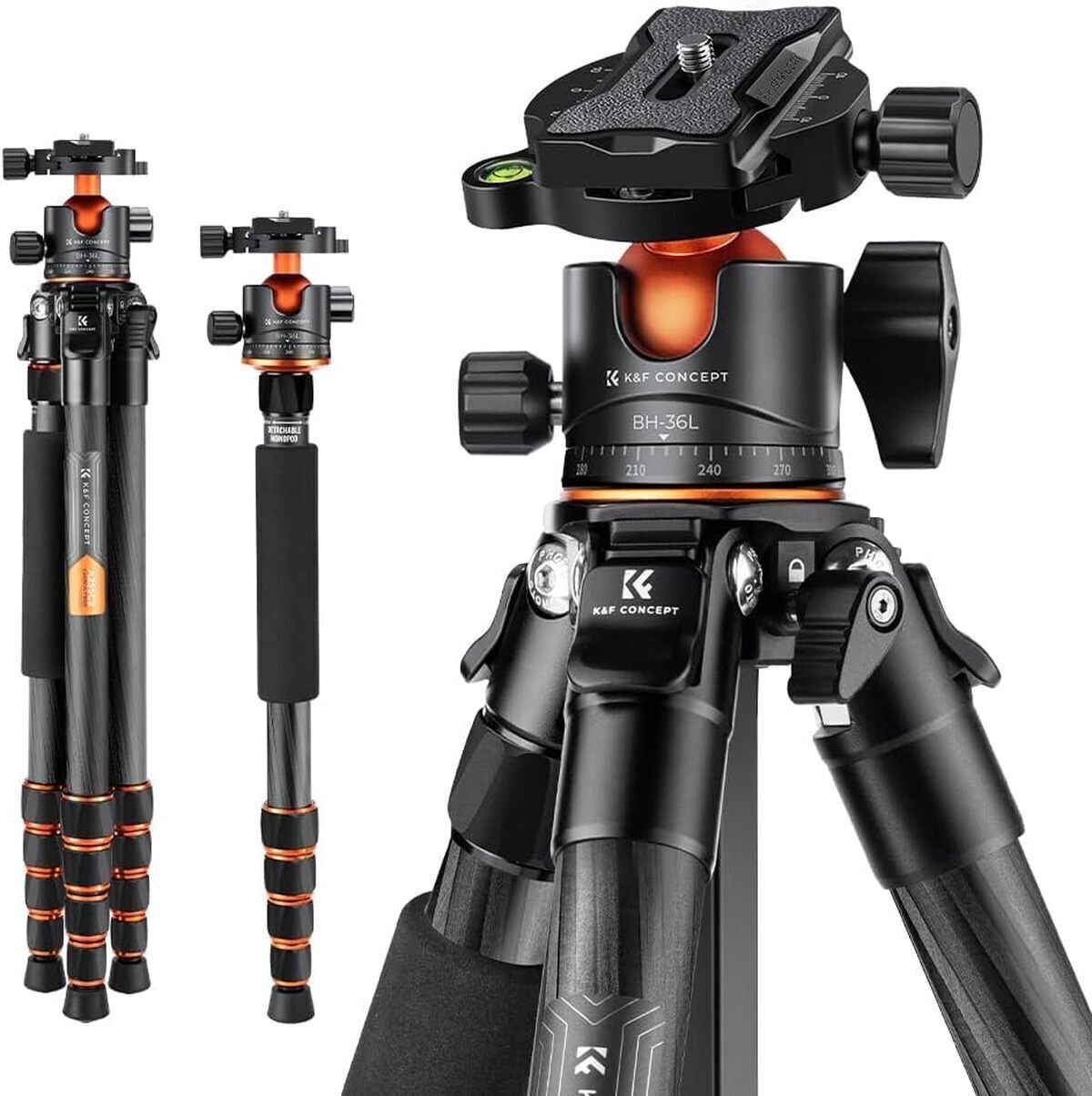Test du trépied K&F Concept carbone monopode 156cm : compact et professionnel